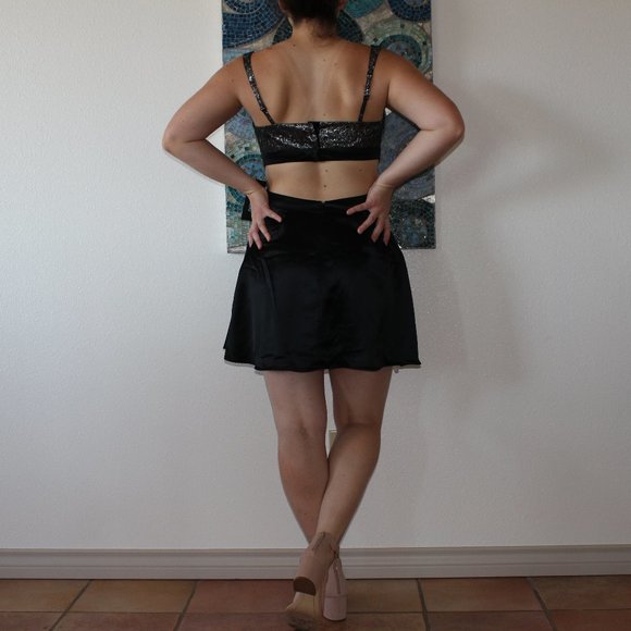 metallic cutout social dress - Picture 2 of 4